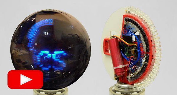 Sfere rotanti a LED RGB