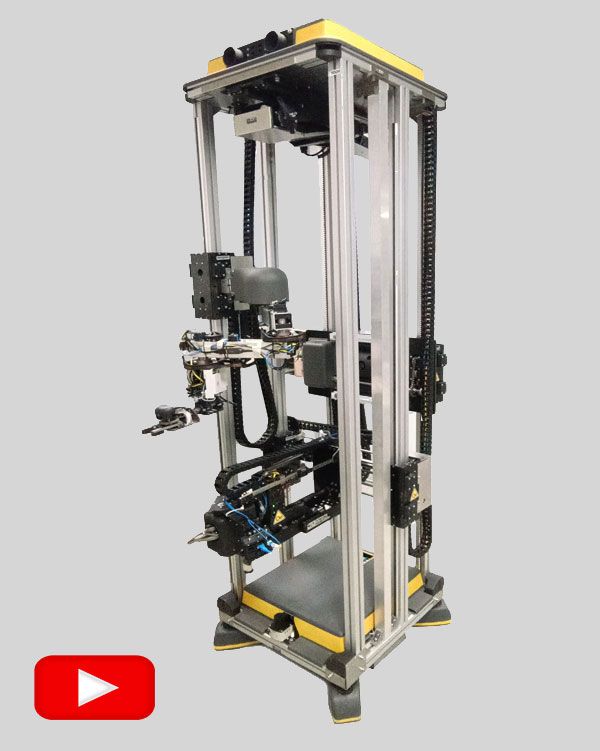 Robot mobile con diversi TOOL e strumenti di lavorazione come manipolatore ed estrattore automatico per fibre ottiche 